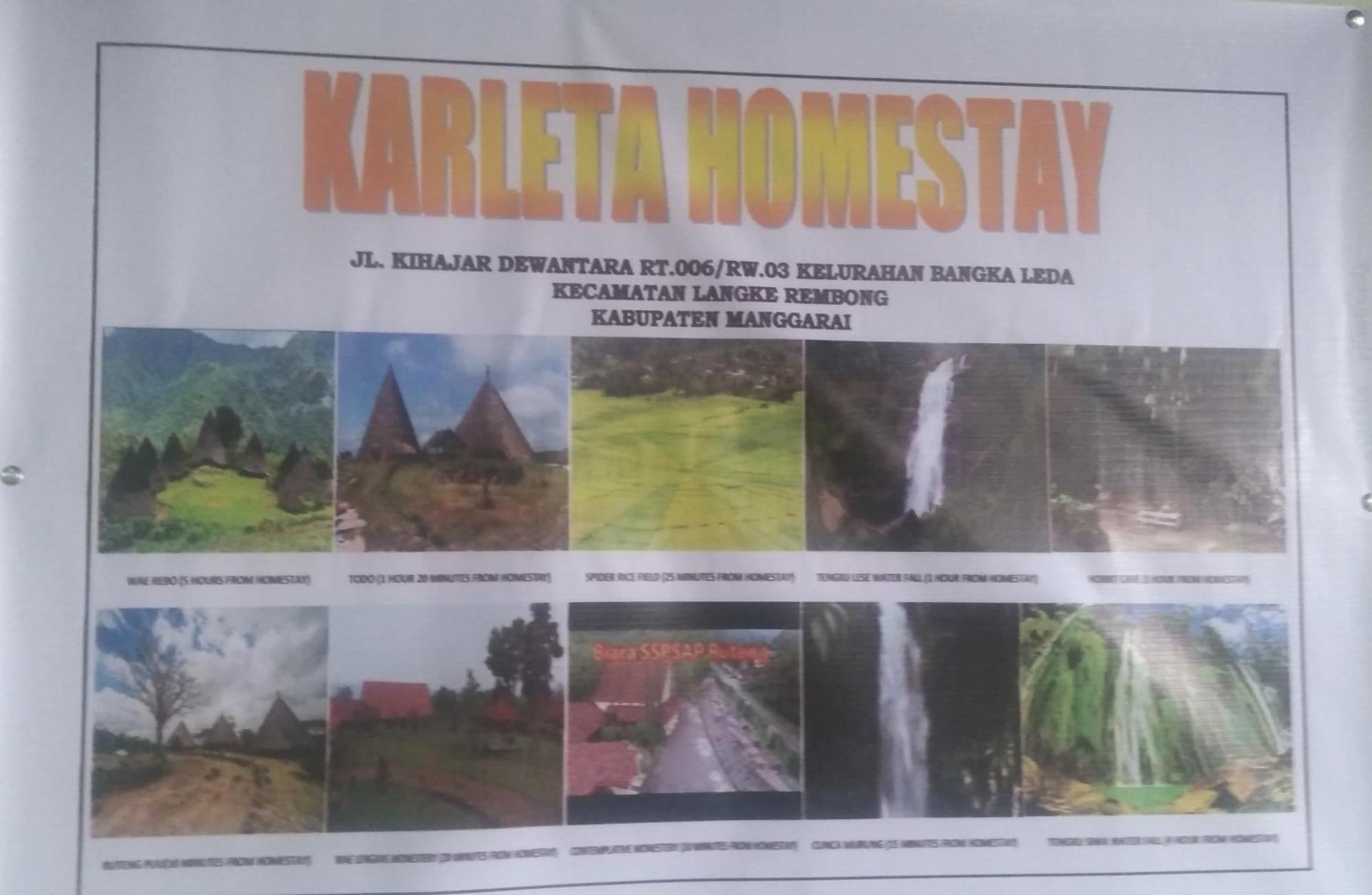 Karleta Homestay Ruteng Exterior foto